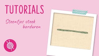 steentjes steek borduren brick stitch