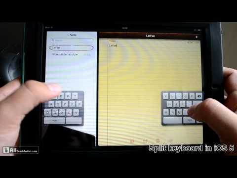 iOS 5: split keyboard how to (enable, disable, general usage)