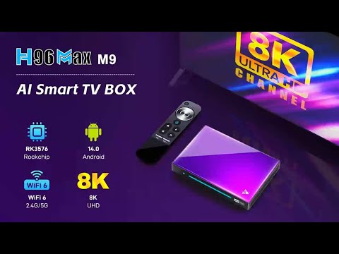 ✅H96 MAX M9 Review (USA) – 8K Android 14 TV Box with AI & WiFi 6