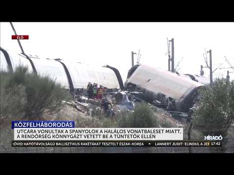 68 halálos áldozat után forrnak az indulatok: könnygázt vetettek be Madridban- HírTV