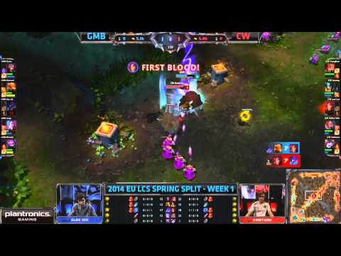 First bloods - SK vs MIL, GMB vs CW, ALL vs FNC [2014 LCS W1 D1]