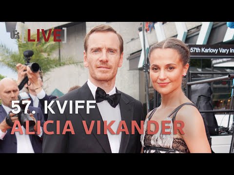 Alicia Vikander and her husband Michael Fassbender at Karlovy Vary Film Festival