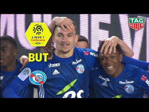 But Ludovic AJORQUE (70') / RC Strasbourg Alsace - Olympique Lyonnais (2-2)  (RCSA-OL)/ 2018-19
