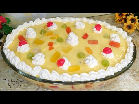Fruit Custard Trifle Pudding Recipe | Custard Trifle Pudding | Fruit Pudding | Easy Dessert Recipes