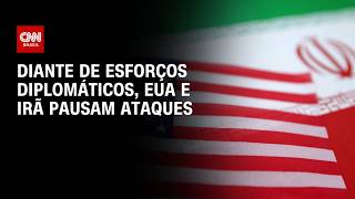 Vídeo: Guerra no Oriente Médio: Em meio a esforço diplomático, EUA e Irã pausam ataques | CNN PRIME TIME