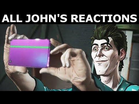 All John's Reactions During The Fight - BATMAN Season 2 The Enemy Within Episode 3: Fractured Mask