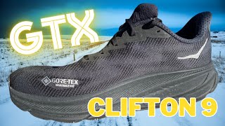 HOKA Clifton 9 GTX / Hoka's FIRST & BEST winter road running shoes