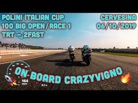 ON BOARD CERVESINA - Polini Italian Cup 2019 100 BIG OPEN Race 1