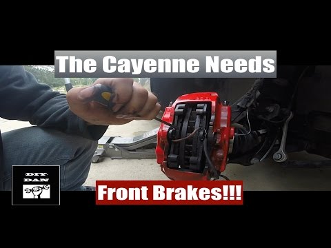 How To Change The Front Brake Pads And Rotors On a Porsche Cayenne Turbo