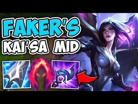 I COPIED FAKER'S AP KAI'SA MID BUILD AND IT'S 100% BUSTED (ONE SHOT WITH W)