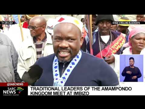 Traditional leaders of the amaMpondo Kingdom meet at Imbizo