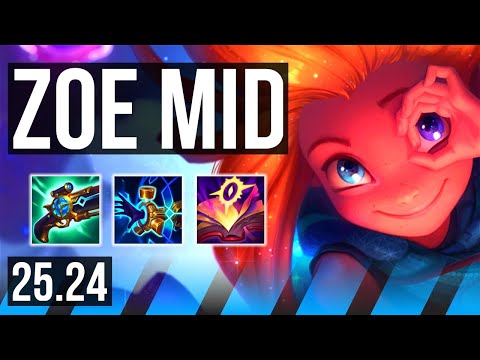 ZOE vs AKALI (MID) | EUNE Challenger | 25.24