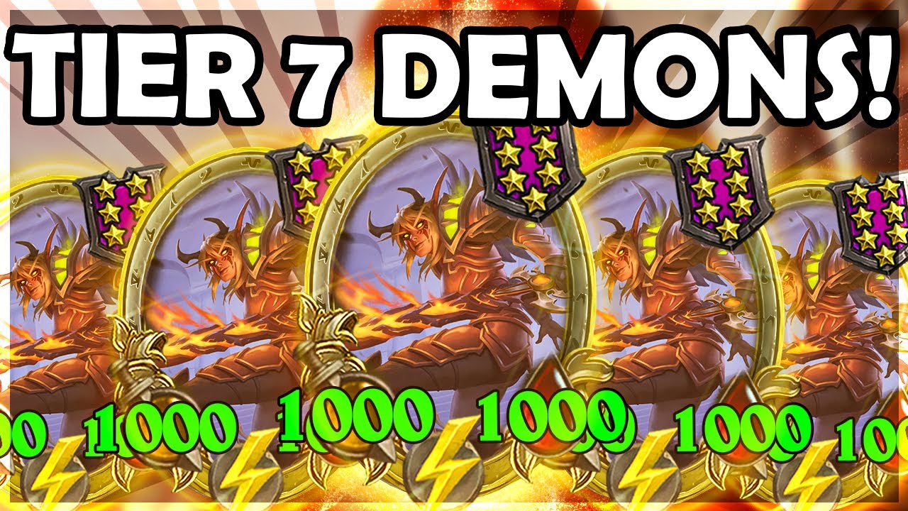 CRAZY TIER 7 Demon Lobby! | Hearthstone Battlegrounds