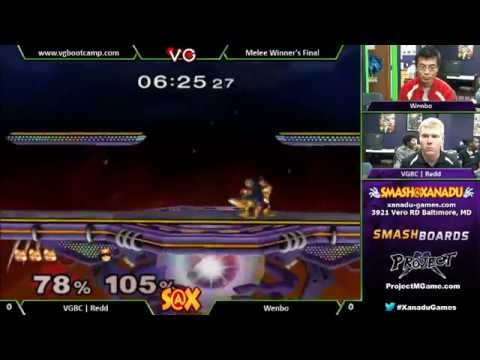 S@X Weekly - VGBC | Redd (Fox) Vs. Wenbo (Captian Falcon Fox) SSBM Winners Finals - Smash Melee