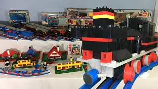 LEGO® Eisenbahn von 1969 mit dem 4,5 V Sortiment und den ersten 12 Volt Zugsets