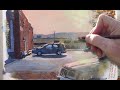 Painting a Backlit Parked Car in Casein