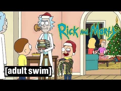 Rick and Morty | Christmas Space Snake Invasion | Adult Swim UK 🇬🇧
