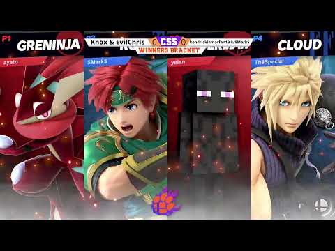 CSS 37 Doubles - WS - Knox & TurtleChris (Greninja/Steve) vs. $Mark$ & klf19 (Roy/Cloud) - SSBU