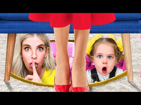 J'ai construit une PIÈCE SECRÈTE pour me cacher avec ma fille