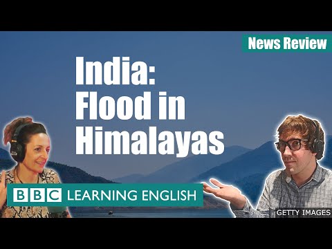 インド。ヒマラヤ山脈で洪水BBCニュースレビュー (India: Flood in Himalayas: BBC News Review)