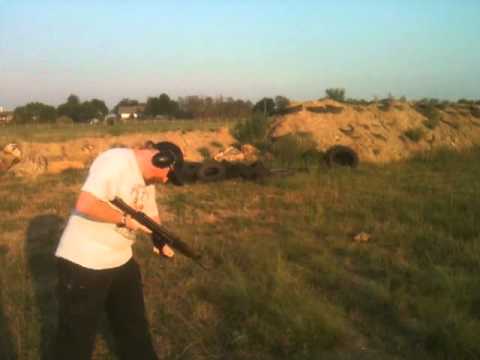 Wade Fleming - test firing Fleming Firearms 56s (THE AK47 from "True Lies")