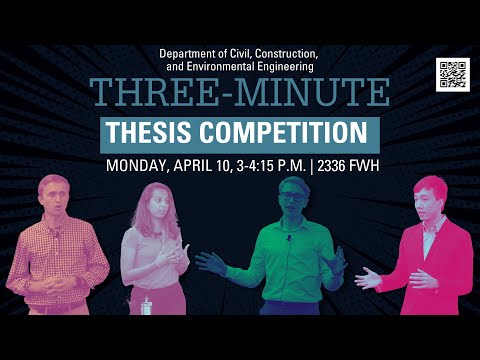 2023 CCEE Three-Minute Thesis Competition Presentations