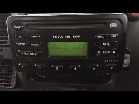How to enter code ford CD player  radio  ford 6000 RDS. FIESTA TRANSIT FOCUS.PUMA KA 1998/2005