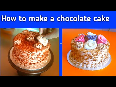 Make  a chocolate cake by karam sweets and bakers pk