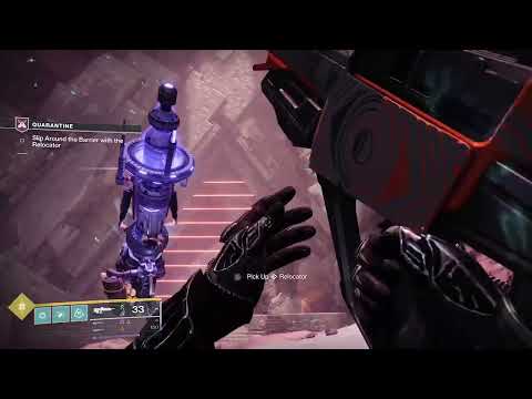 Skip around the barrier with the Relocator  Destiny 2 Edge of fate