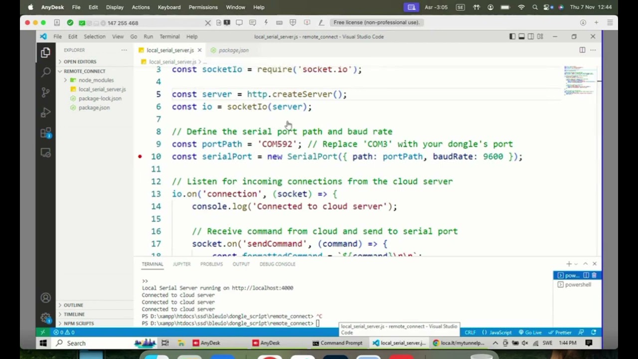 Access BLE devices remotely with Nodejs