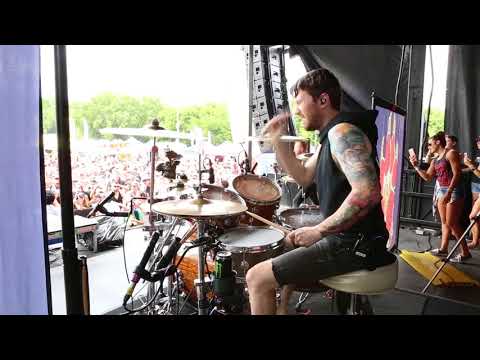 Blessthefall - What's Left Of Me [Matt Traynor] Drum Cam Live [HD]