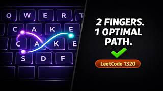 YouTube video 'LeetCode 1320 Explained: Minimum Distance to Type a Word Using Two Fingers (DP Guide)'