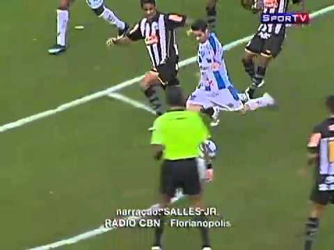 Avaí 3x2 Santos - 3º gol do Caio
