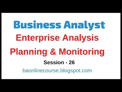 Business Analyst Enterprise Analysis Tutorial | Planning and Monitoring | Framework Report