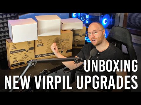 Unboxing New Virpil Gear | Alpha Prime | WarBRD Base | Control Panels | Rudder Pedals