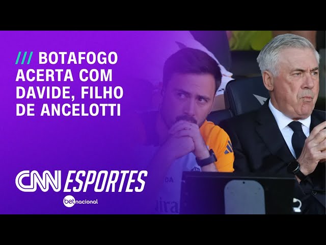Botafogo acerta com filho de Carlo Ancelotti para ser novo técnico | LIVE CNN