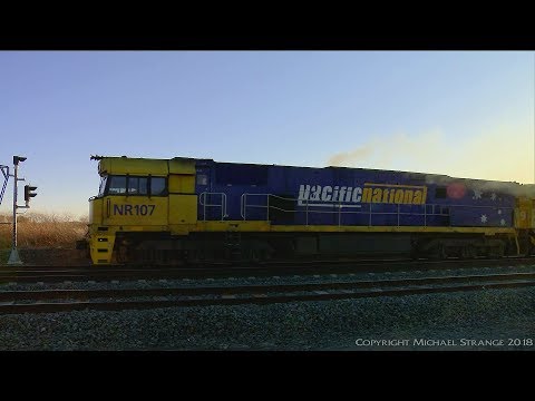 Pacific National Intermodal Container Freight PM5 - PoathTV Australian Trains & Railways 2017