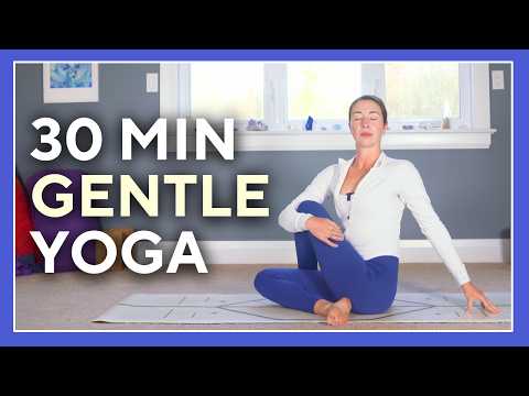 30 min Gentle Yoga (Safe, Soothing Stretches) - LOWER BACK & HIPS RELIEF