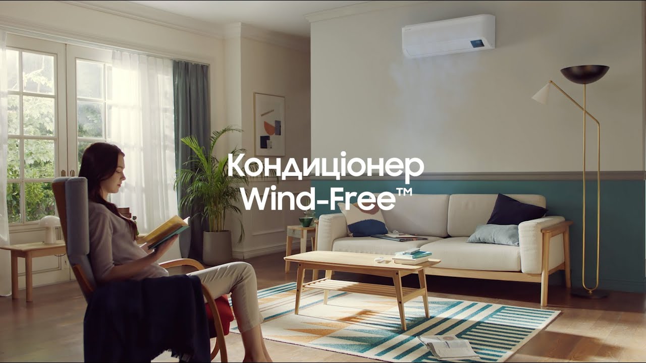 Кондиціонер Samsung GEO Wind Free AR12AXAAAWKNER video preview