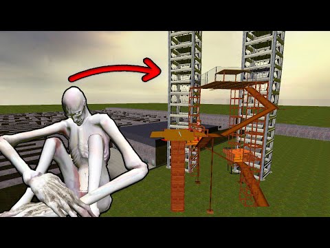 Scary SCP-096 vs Towers In Garry's Mod! part 2
