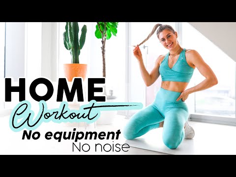 20 MIN FULL BODY HOME WORKOUT // No Equipment, No Noise