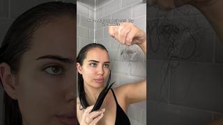 Seasonal hair shedding 🫠 #hairloss #hairtips #haircare #curlyhair #hairtips #damagedhair #hairwash