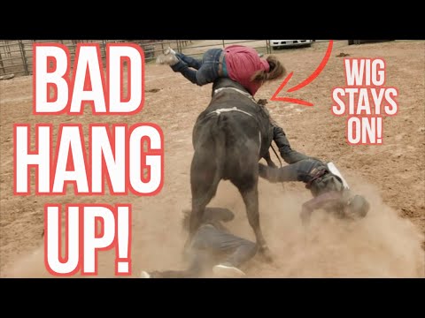 BAD HANG UP in Winnebago - Dale wrestles bull - I can’t believe my wig stayed on
