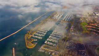 DJI FPV Sunrise Flight Over Clouds at Dana Point Harbor ft Why Do Fools Fall In Love Frankie Lymon