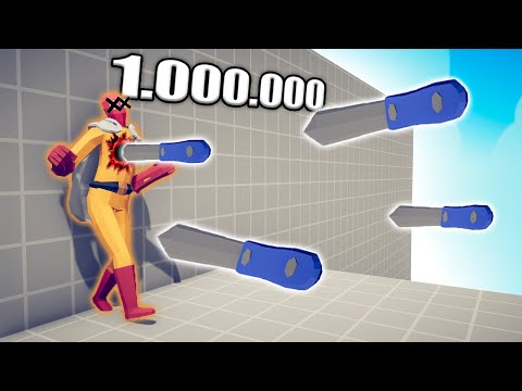 1.000.000 DAMAGE KNIFE 1 vs 1 TOURNAMENT - TABS | Totally Accurate Battle Simulator 2023
