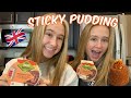 TRYING STICKY TOFFEE PUDDING A UK SUBSCRIBER SENT US VLOGMAS DAY 18