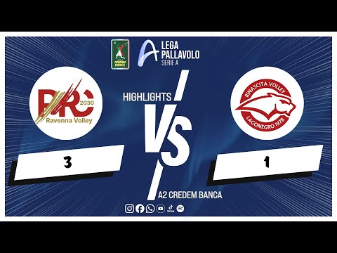 Highlights A2 Credem Banca | Consar Ravenna – Rinascita Lagonegro 3–1 | 6ª giornata