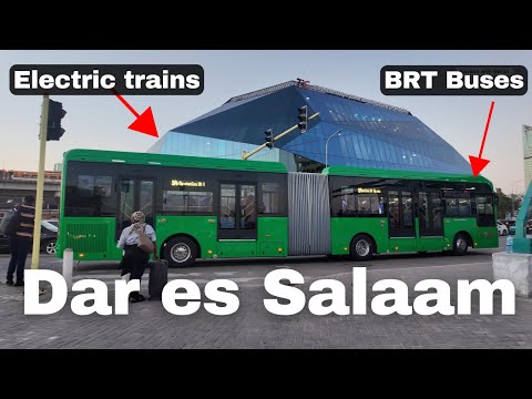 Wow! Electric trains and CNG BRT buses are now connected in Dar Es Salaam Tanzania, So convenient!