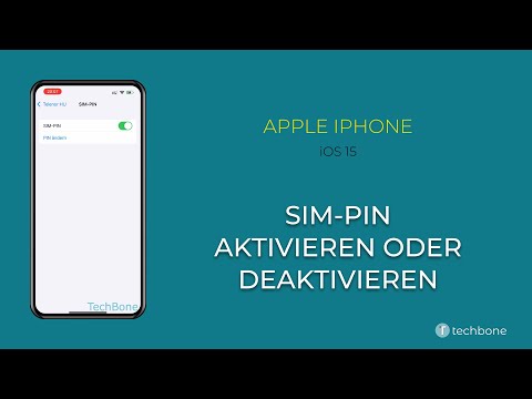 SIM-PIN ein-/ausschalten - Apple iPhone [iOS 15]