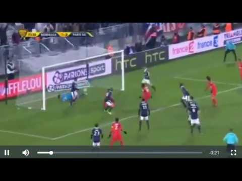 Edinson Cavani second Goal Bordeaux 1   3 PSG